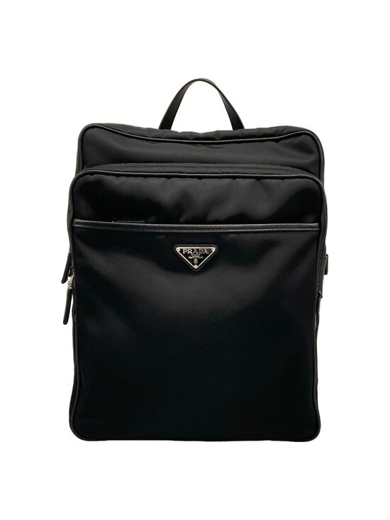 Prada Black Leather Backpack main image 12
